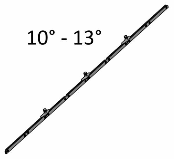 Svorka trolejová - oblouková 10° - 13°