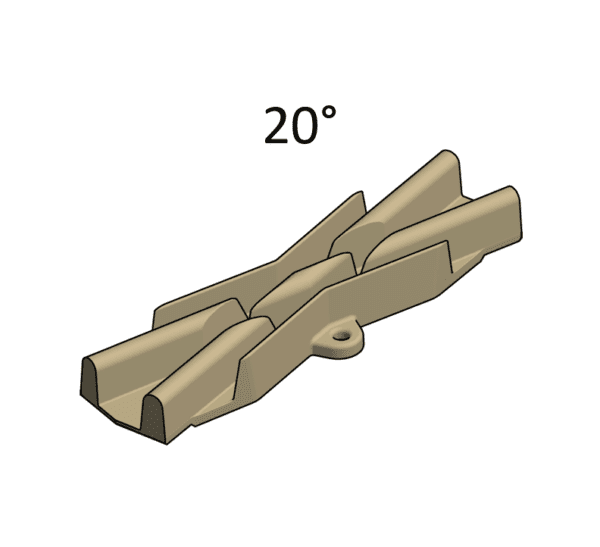 Náhradní střed křížení 20° (pro křížení DPMHK)