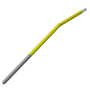 Tyč pro LTS ESKO - 4250 - 32 - s trubkou lomená (šedá žlutý konec 1200 mm)