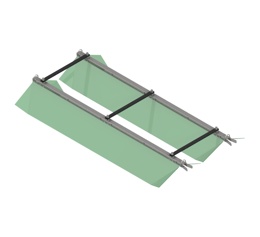 Natrolejovací stříška (l = 2 032 mm) 80" Sklolaminát