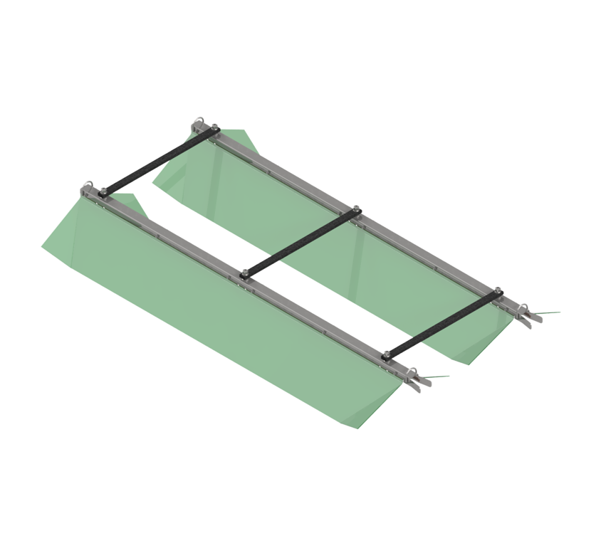 Natrolejovací stříška (l = 2 032 mm) 80" Sklolaminát