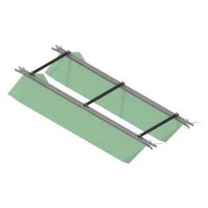 Natrolejovací stříška oboustranná (l = 2 032 mm) 80" Sklolaminát