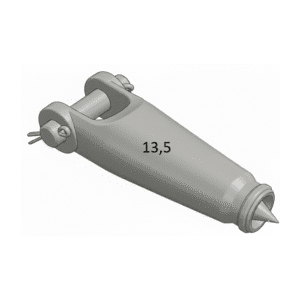 Koncovka na parafil 13,5 (dural)