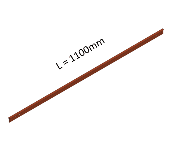 Cu plochý profil (l = 1 100 mm)
