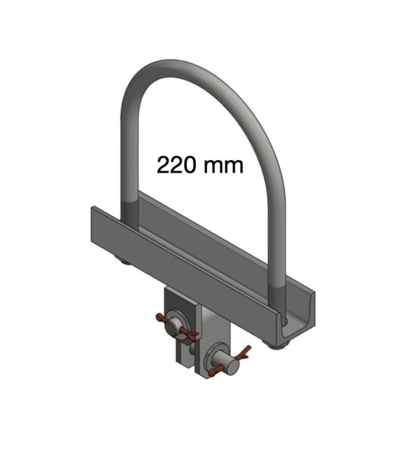 Objímka kotevní s kardanem na kruhový stožár ø 220 mm