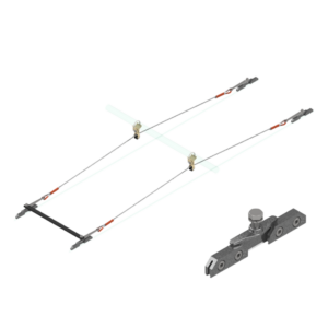 Sestava závěsu TB na výložník 55 - MINOROK 2600mm + rozpěrka se svorkou 0149.2